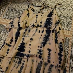 pacsun like ▪ tie dye tank with minimal open back